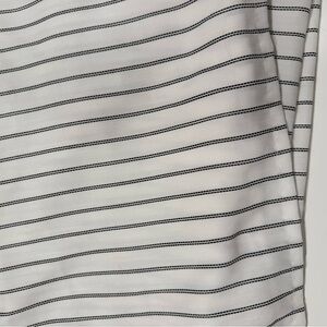 Striped White and Black shower curtain